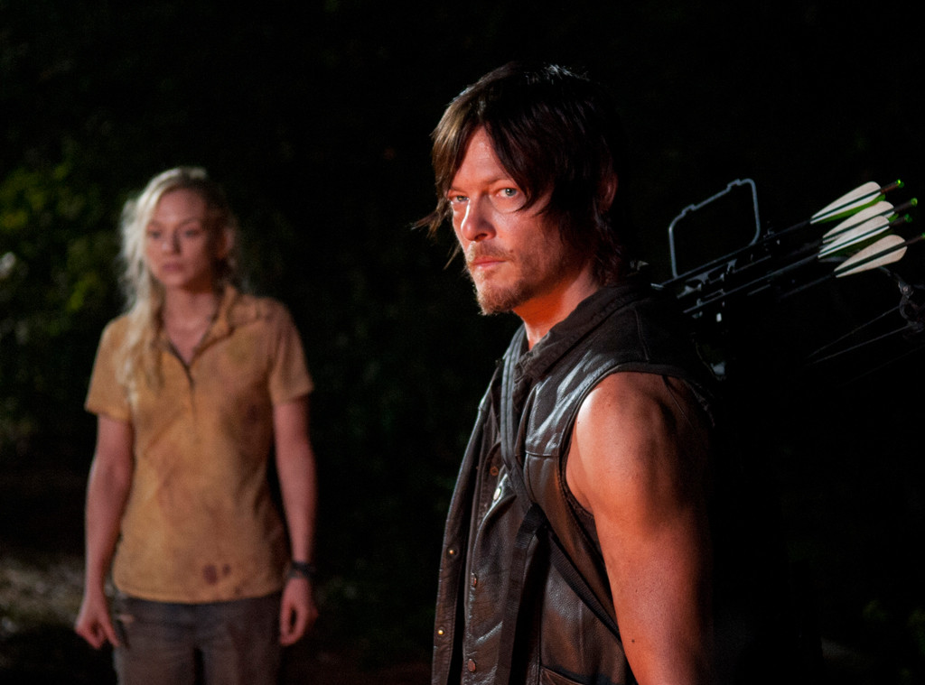 Norman Reedus, Emily Kinney, Waling Dead Norman Reedus, Emily Kinney, Waling Dead